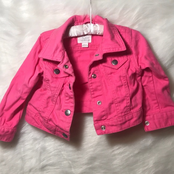 Childrens pink denim jacket Clearance